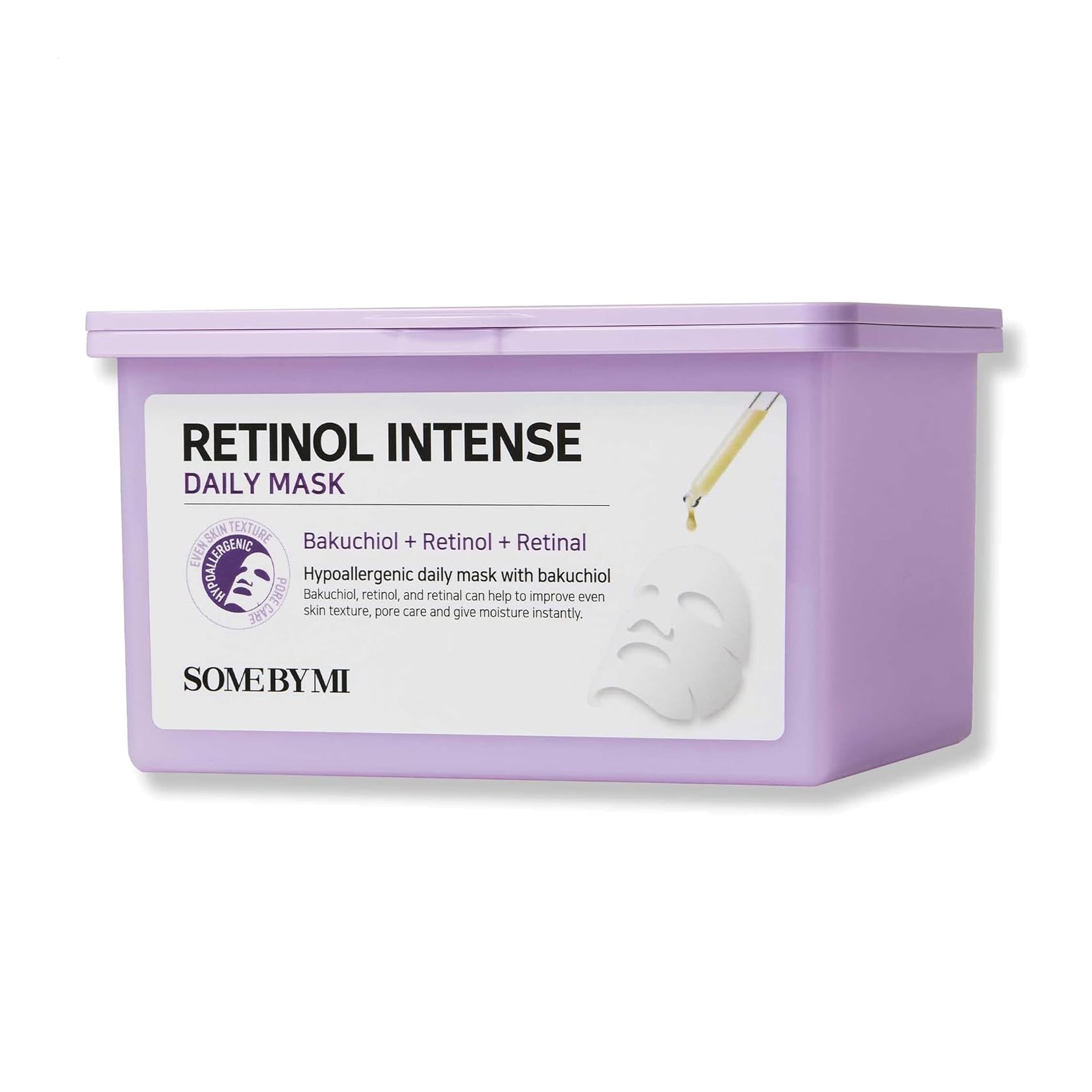Набір тканинних масок для обличчя Some By Mi Retinol Intense Daily Mask з ретинолом, 30 шт
